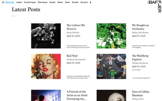 The Baffler homepage website preview