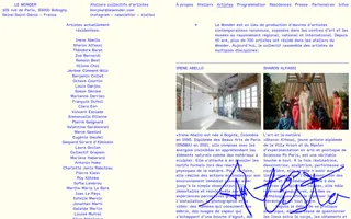 Le Wonder homepage website preview