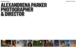 Alexandrena Parker homepage website preview
