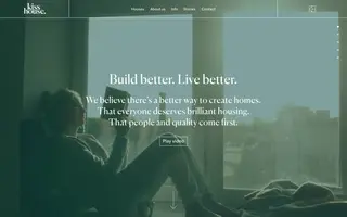 Kiss House homepage website preview