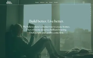 Kiss House homepage website preview