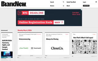 Brand New homepage website preview