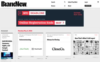 Brand New homepage website preview