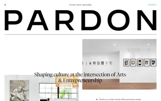 Pardon homepage website preview