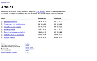 Norma homepage website preview