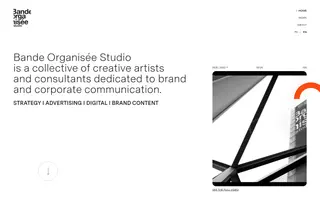 Bande Organisée homepage website preview