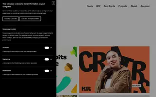 Hot Type homepage website preview