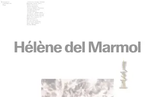 helenedelmarmol.com homepage website preview
