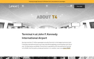 JFK Terminal 4 homepage website preview