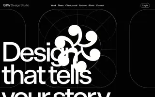 E&W Design Studio homepage website preview