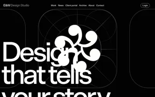 E&W Design Studio homepage website preview