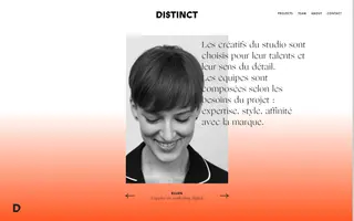 Distinct homepage website preview