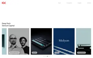IQ Capital homepage website preview