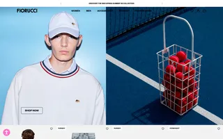 Fiorucci homepage website preview
