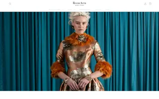 Reem Acra homepage website preview