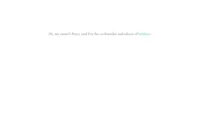 Peter Barnfather homepage website preview