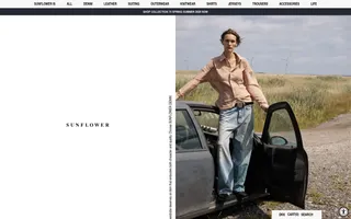 Sunflower homepage website preview