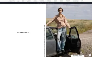 Sunflower homepage website preview