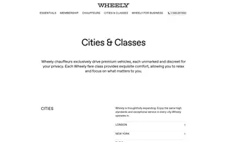 Wheely homepage website preview