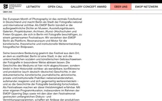 EMOP Berlin homepage website preview