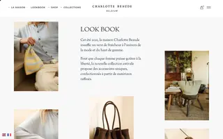 Charlotte Beaude homepage website preview