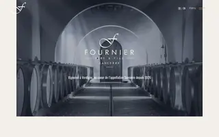 Fournier Père et Fils homepage website preview