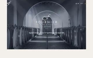 Fournier Père et Fils homepage website preview