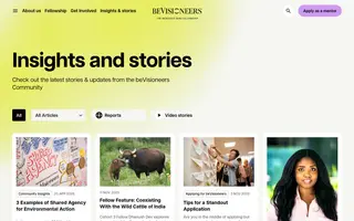 beVisioneers homepage website preview