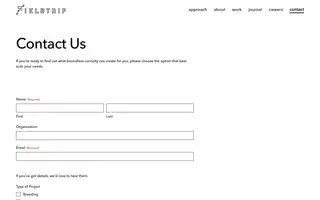 Fieldtrip homepage website preview