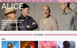 ALICE homepage website preview