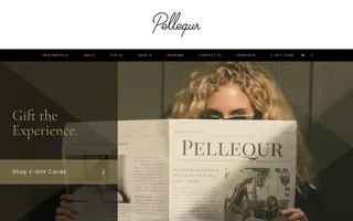 Pellequr homepage website preview