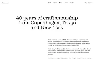 Kontrapunkt homepage website preview