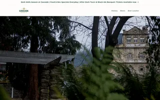 Cascade Brewery Co. homepage website preview