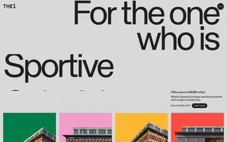 The One homepage website preview