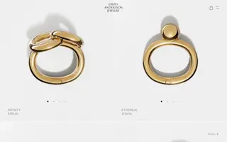 David Andersson homepage website preview