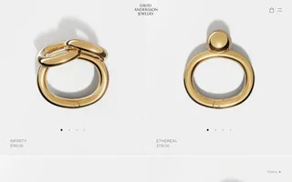 David Andersson homepage website preview