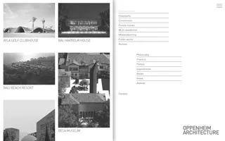 Oppenheim Architecture homepage website preview