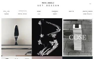 Maya Angeli homepage website preview