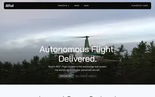 Rotor homepage website preview