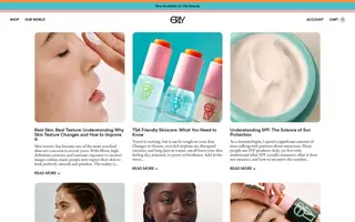 ERLY Skincare homepage website preview