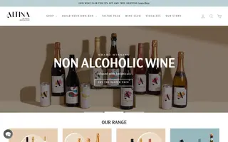 Altina homepage website preview