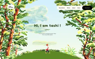 Tashi homepage website preview