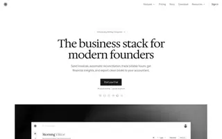 Midday homepage website preview