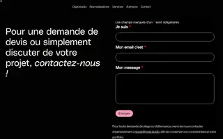 Ogaf Studio homepage website preview