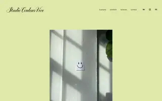 Studio Couleur Vive homepage website preview