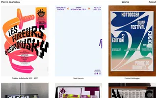 Pierre Jeanneau homepage website preview