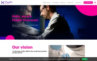 Sphere Bio homepage website preview