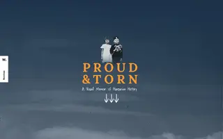 Proud & Torn homepage website preview