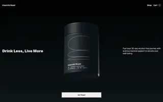 ClearLife Reset homepage website preview
