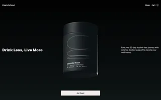 ClearLife Reset homepage website preview